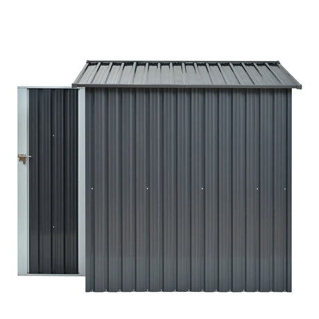 Heavy-Duty Galvanized Steel 6x8ft Outdoor Storage Shed - Omega Lifestyles