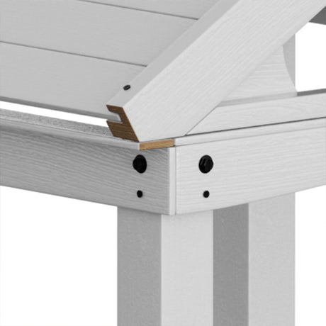 Outdoor Wooden Kids Playhouse With Bench and Door - Omega Lifestyles