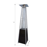 Commercial Grade Stainless Steel Pyramid Propane Patio Heater - Omega Lifestyles