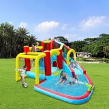 7-in-1 Inflatable Outdoor Water Park Bounce House - Omega Lifestyles