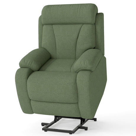 Power Lift Recliner Medium-Soft Snowflake Velvet Chair - Omega Lifestyles