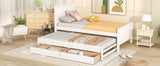 Twin Platform Bed With Trundle And Storage Drawers - Omega Lifestyles