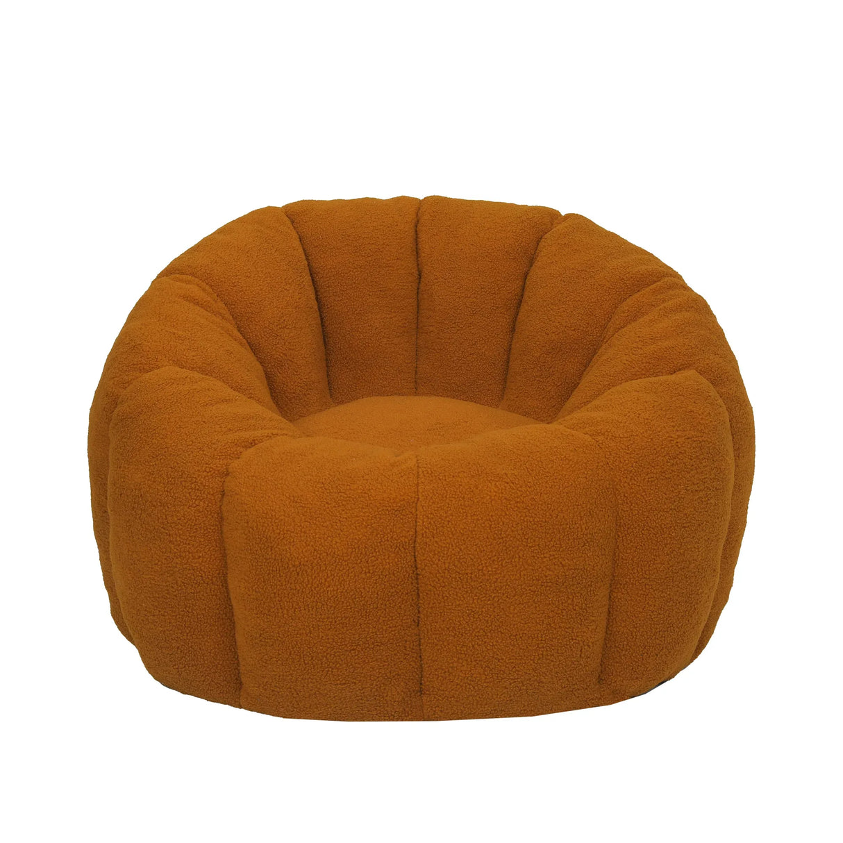 Plush Teddy Foam Bean Bag Chair With Armrests - Omega Lifestyles