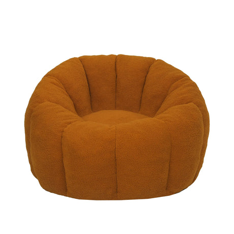 Plush Teddy Foam Bean Bag Chair With Armrests - Omega Lifestyles