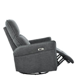 Power Swivel Rocker Recliner Chair With USB Ports - Omega Lifestyles