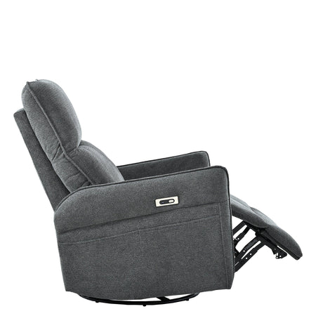 Power Swivel Rocker Recliner Chair With USB Ports - Omega Lifestyles