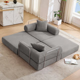 Modular Corduroy Folding Convertible Sofa Bed - Omega Lifestyles