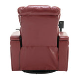 Power Recliner Chair PU Leather With USB Tray Table - Omega Lifestyles