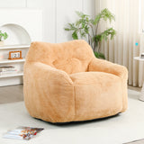 Large Faux Fur High Density Foam Beanbag Chair - Omega Lifestyles