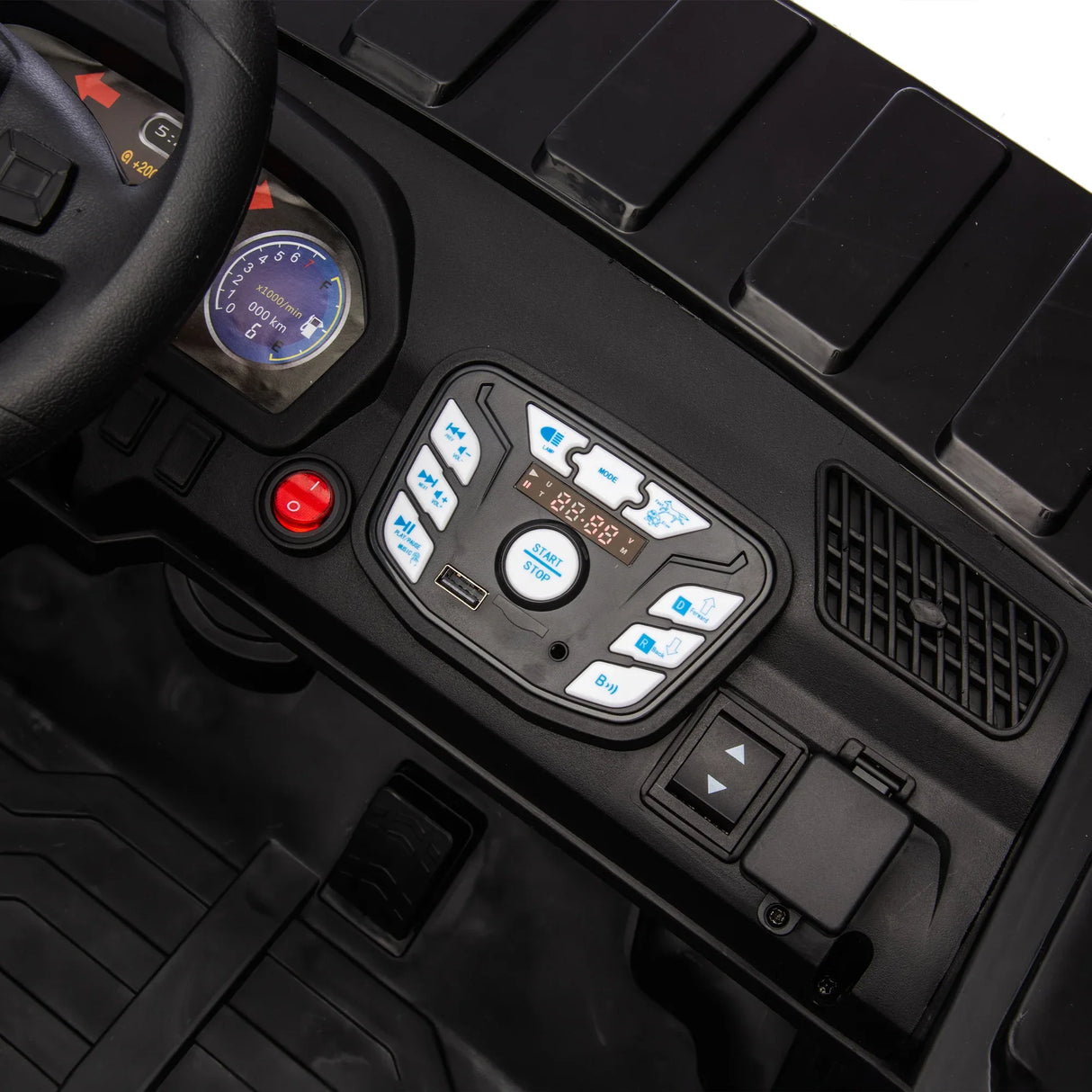 24V Two-Seater Kids Ride On Electric Car With Bluetooth - Omega Lifestyles