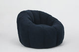 Plush Teddy Fabric Ergonomic Foam Filled Bean Bag Chair - Omega Lifestyles
