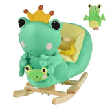 Plush Kids Ride-On Frog Rocking Chair With Music - Omega Lifestyles