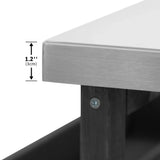 Farmhouse Solid Fir Wood Outdoor Kitchen Island Cart - Omega Lifestyles