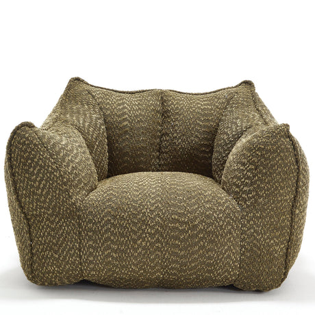 Chenille Bean Bag Chair With Resilient Foam - Omega Lifestyles