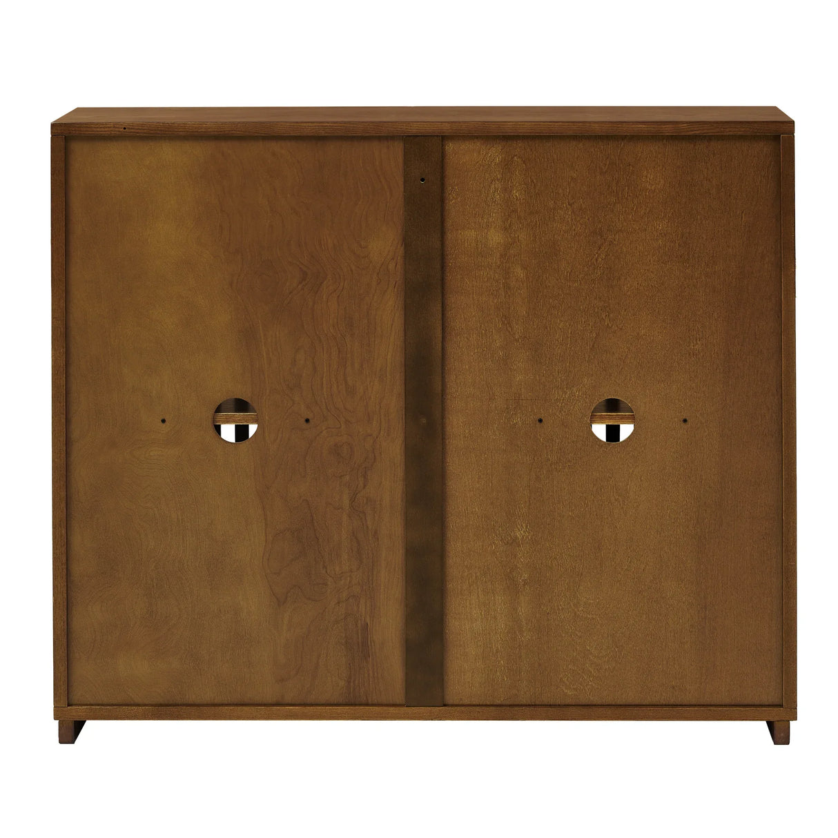 Mid Century Modern Fluted Walnut Solid Wood Sideboard Cabinet - Omega Lifestyles