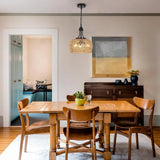 Boho 3-Light Rattan Farmhouse Chandelier Pendant Light - Omega Lifestyles