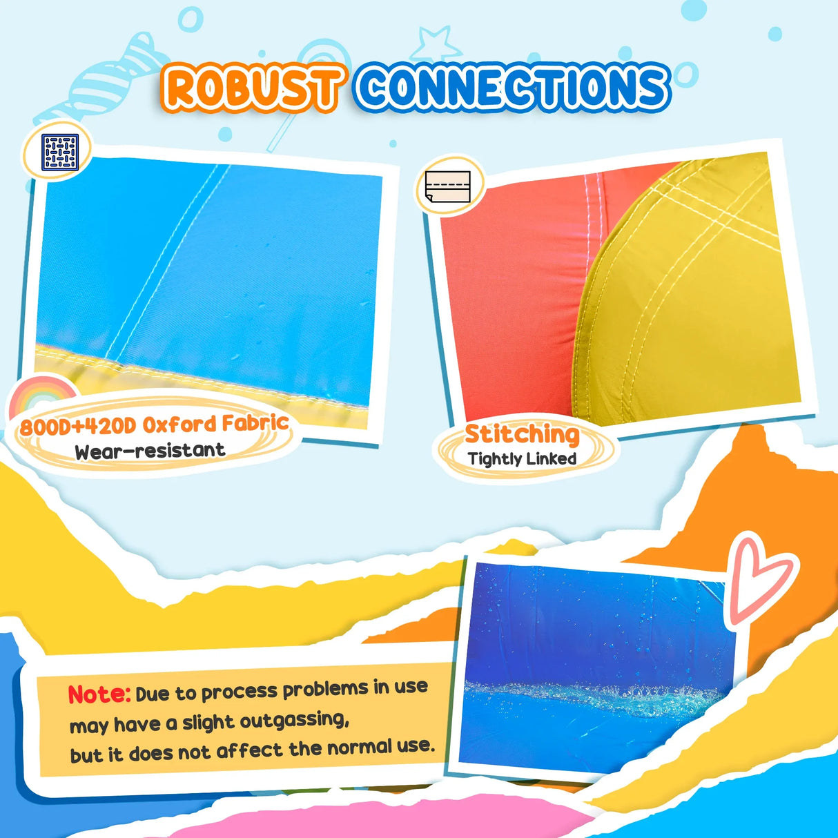 Kids Inflatable Bounce House With Slides Climbing Wall Trampoline - Omega Lifestyles