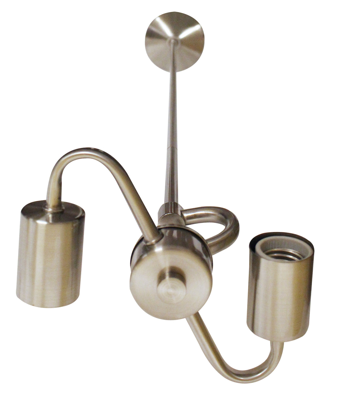 Vintage Brushed Nickel Industrial Pendant Light Fixture