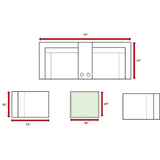 Weather-Resistant HDPE Wicker Patio Conversation Set With Cushions - Omega Lifestyles