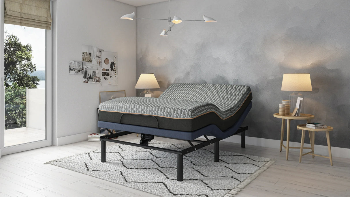 Queen BT2500 Adjustable Steel Frame Bed Base - Omega Lifestyles