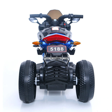 12V Kids Ride-On Motorcycle With PU Seat And Lights - Omega Lifestyles