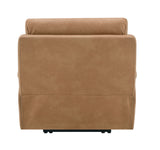 Brown Leather Aire Power Motion Recliner With USB And Power Headrest - Omega Lifestyles