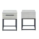 Findlay 2-Piece Full Platform Bed And Nightstand Set - Omega Lifestyles