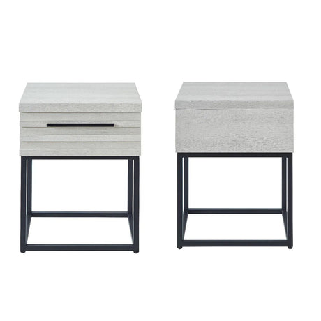 Findlay 2-Piece Full Platform Bed And Nightstand Set - Omega Lifestyles