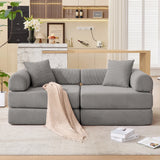Modular Corduroy Folding Convertible Sofa Bed - Omega Lifestyles