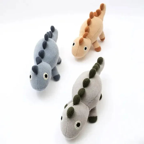 Knitted Cotton Polyester Dinosaur Soft Toy Plush Plush - Omega Lifestyles