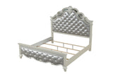 Contemporary Upholstered Tufted Wood Queen Bed Frame - Omega Lifestyles