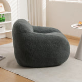 Spacious Memory Foam Teddy Fabric Bean Bag Chair - Omega Lifestyles