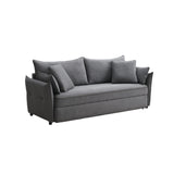 Contemporary Medium-Firm Fabric Pull-Out Sofa Sleeper With Storage - Omega Lifestyles