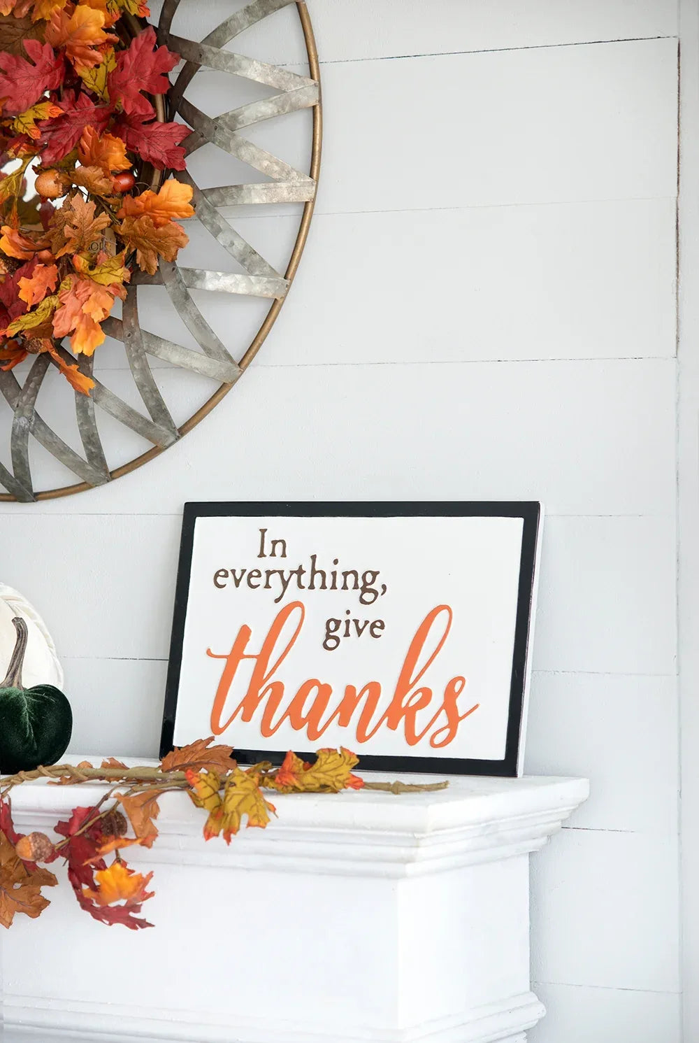 Set of 2 Rustic Iron Thanks Wall Signs - Omega Lifestyles