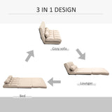 Adjustable Folding Floor Sofa Bed with Pillows - Omega Lifestyles