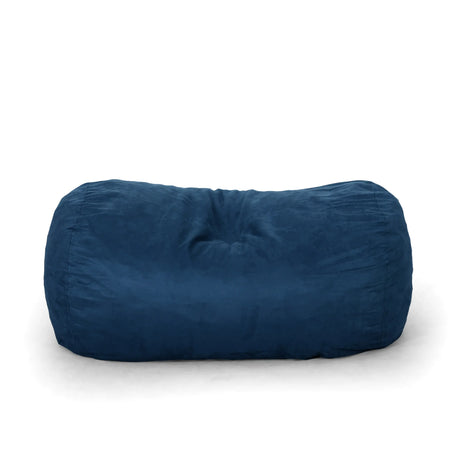 Large 6.5-Foot Cylindrical Microfiber Foam Filled Bean Bag - Omega Lifestyles
