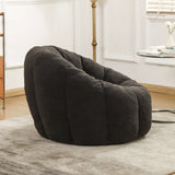 Plush High-Density Foam Teddy Fabric Bean Bag Chair - Omega Lifestyles