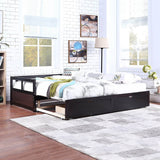 Twin Extendable Solid Wood Daybed With Trundle And Storage Drawers - Omega Lifestyles
