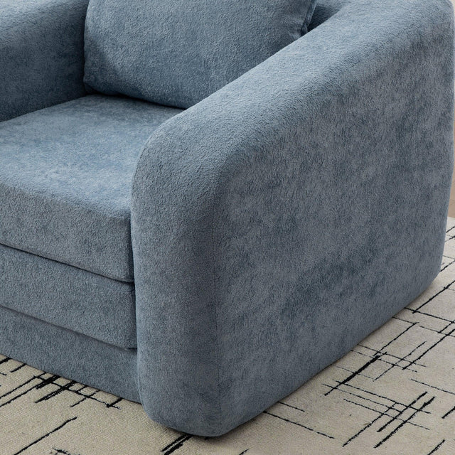 Convertible Chenille High-Density Foam Single Sofa Bed - Omega Lifestyles