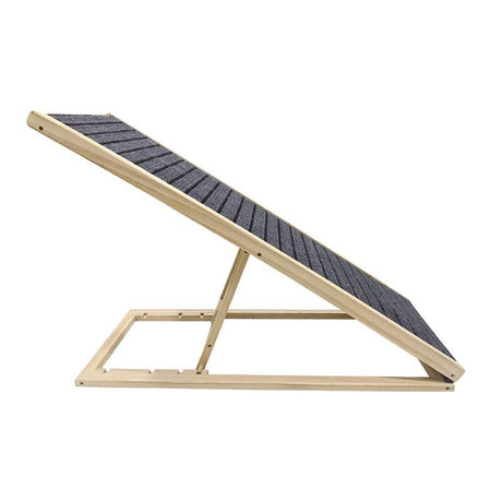 Solid Wood Foldable Dog Ramp With Non-Slip Traction - Sleep Galleria