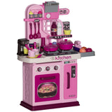 Interactive Kids Plastic Play Kitchen Set With Sounds