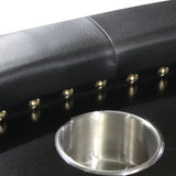 Premium 96-Inch Oval Poker Table With Cup Holders - Omega Lifestyles