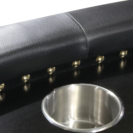Premium 96-Inch Oval Poker Table With Cup Holders - Omega Lifestyles