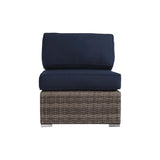 10-Piece Outdoor Wicker Conversation Set With Sunbrella Cushions - Omega Lifestyles
