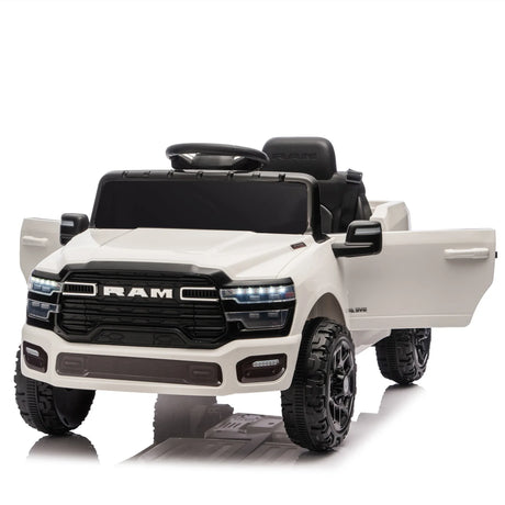 Licensed Dodge RAM 3500 12V Dual Motor Kids Ride-On Truck - Omega Lifestyles