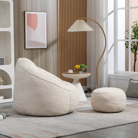 Microfiber Foam Filled Bedding Bean Bag Chair - Sleep Galleria