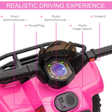 Kids Electric 6V Pink Four Wheeler Ride-On Toy - Omega Lifestyles