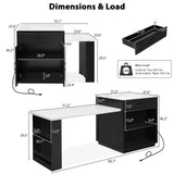 Extendable Kitchen Island With Dining Table And Storage - Omega Lifestyles