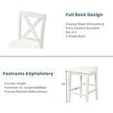 5-Piece Counter Height Rustic Farmhouse Dining Table Set - Omega Lifestyles