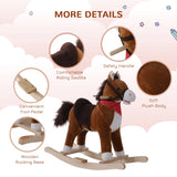 Plush Kids Rocking Horse With Realistic Sounds - Omega Lifestyles